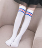Velvet swan, children's high boots, football white knee socks suitable for men and women for elementary school students, mid-length