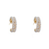 Advanced retro earrings from pearl, 2022 collection, high-quality style, french style, internet celebrity, diamond encrusted