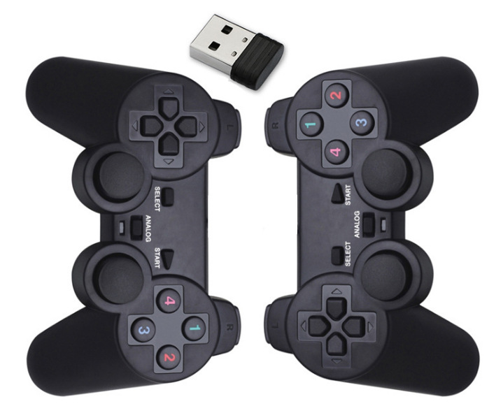 Cross-border explosion USB wireless Double game Handle PC One shock Doubles Handle controller