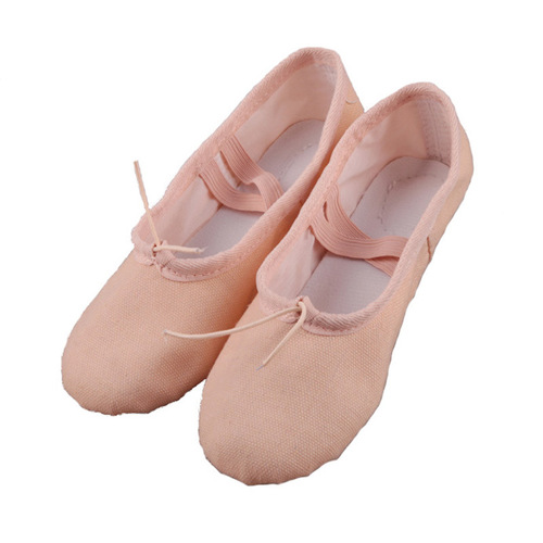Export to the USA ballet dance shoes for foreign trade canvas material sanding satin baby dance shoes supply