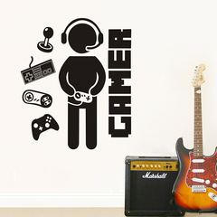 KS476 大小號昆尚跨境新款GAMS遊戲手柄精雕牆貼臥室兒童房裝飾畫