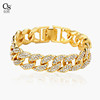 Accessory hip-hop style, fashionable quality bracelet, European style, diamond encrusted