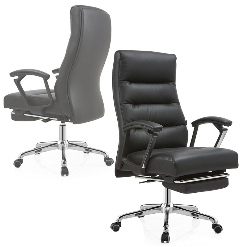好环境午休椅黑色皮面总裁椅主管经理总监老板办公电脑椅1|ms