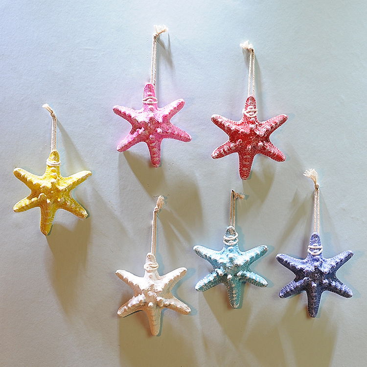 13 cm resin starfish marine series hexagonal simulation starfish…