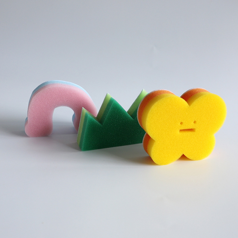 卡通海绵擦家用洗碗布百洁布海绵洗碗锅清洁刷厨房工具