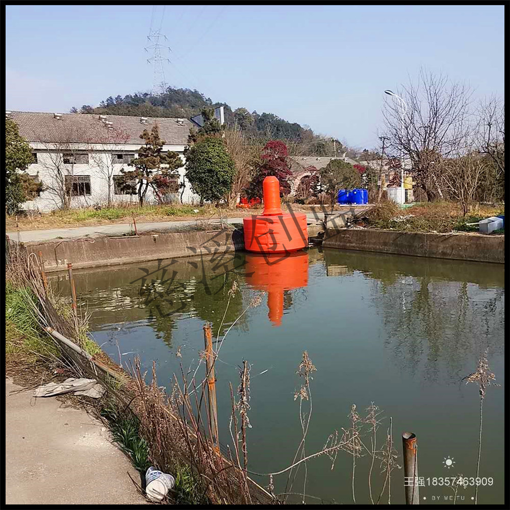 太阳能塑料航标 一体式航标浮体 警示浮体 水上分界线航标