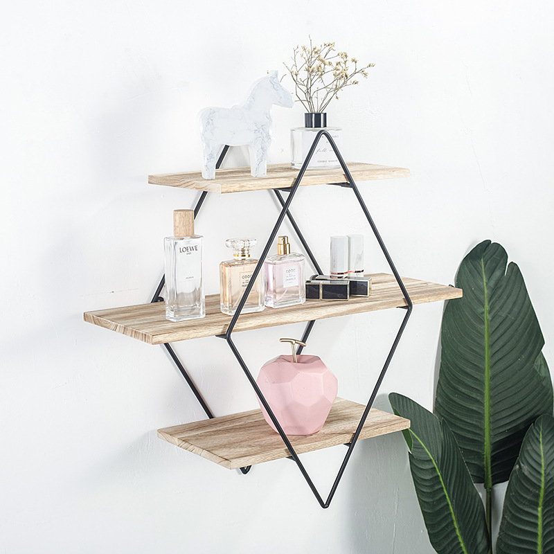 Removable Shelf wall decorate Iron frame multi-function Storage Finishing rack Stands child Amazon Explosive money