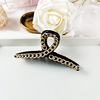 Metal chain, crab pin, shark, big hairgrip for bath, elegant hairpins, South Korea