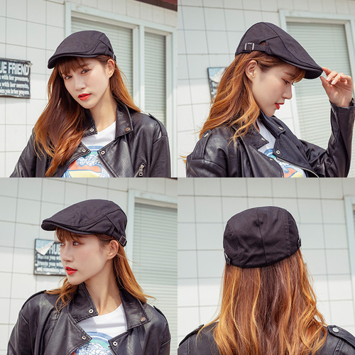 Korean Cotton Hat Summer Artist Beret Retro Men's Forward Hat Women's Japanese Style Autumn Winter Cross-border Outdoor