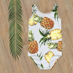 Korean INS girl swimsuit one-piece cute princess children's baby swimsuit Korean style children's surfing suit trendy