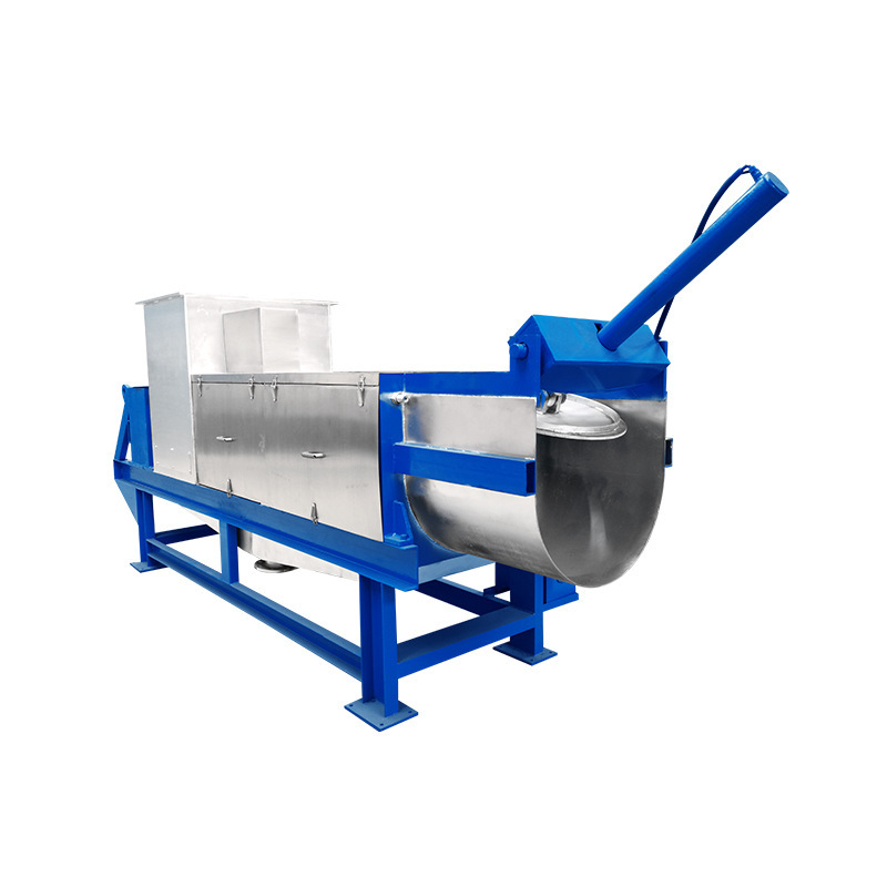 蓝莓破碎压榨机  葡萄除梗机优惠 皮渣葡萄酒糟榨汁压榨机 螺杆泵