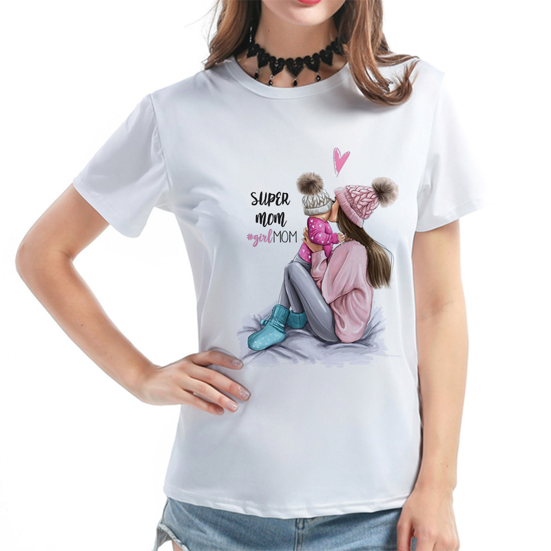 2020 Mother's Day T-shirt Gifts for Mom and Me Fresh and Sweet Casual T-shirt