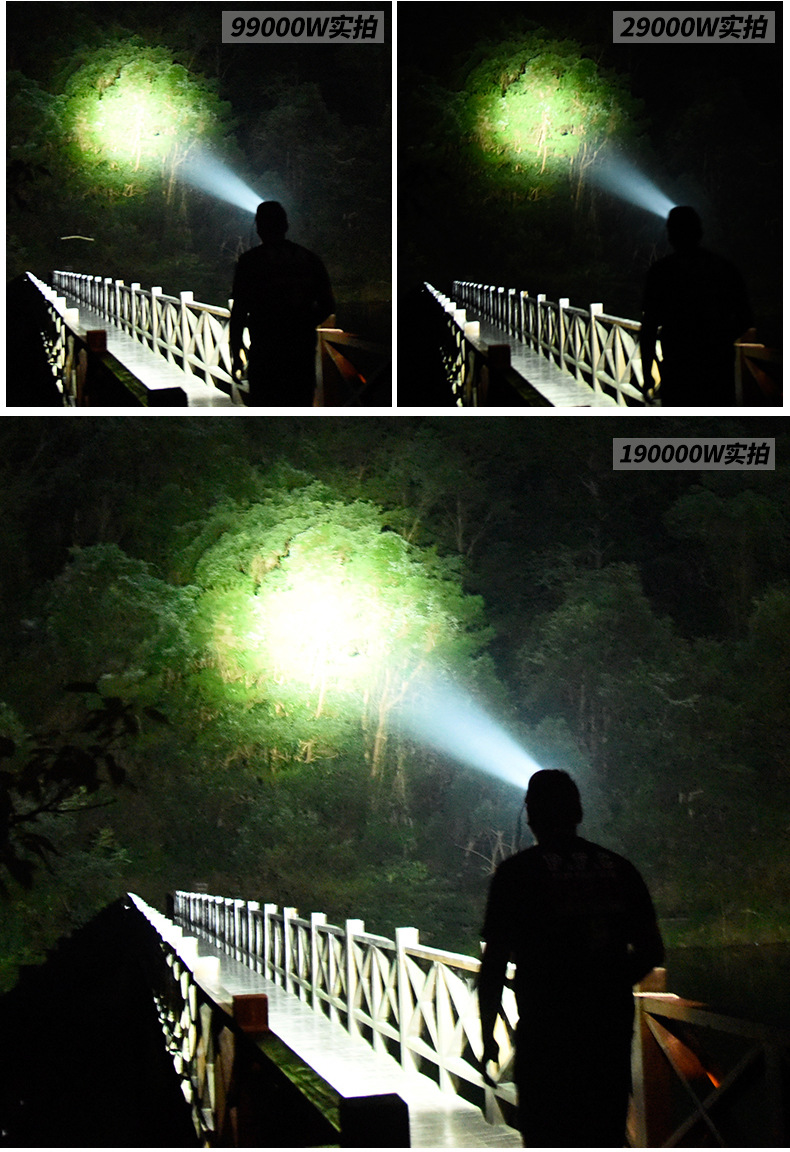 可充电远射头戴式LED手电筒