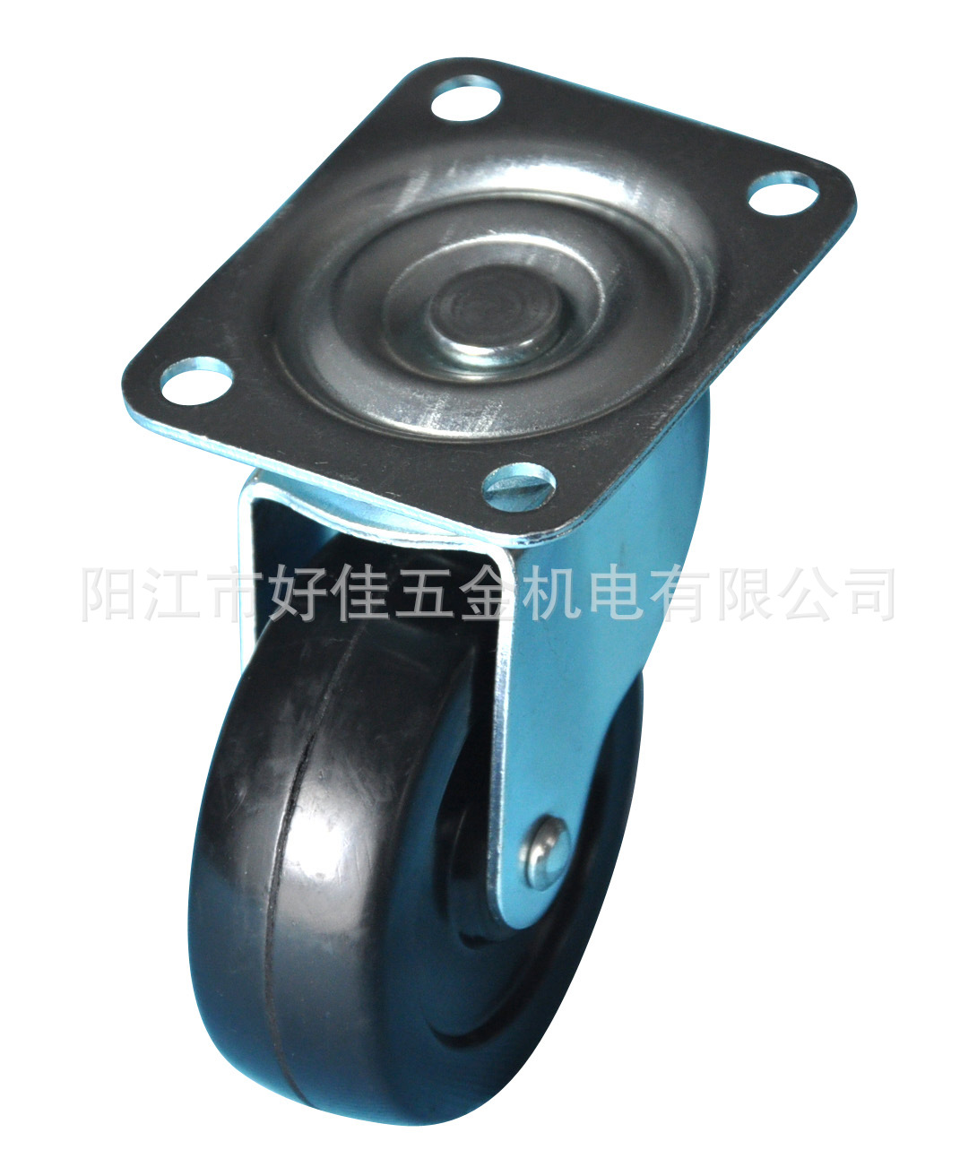 源头工厂直供2.5寸轻型平板万向高耐磨橡胶家具脚轮