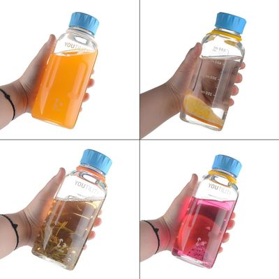 透明玻璃水杯酒瓶便携创意随手抖音同款试剂瓶德国肖特YOUTILITY