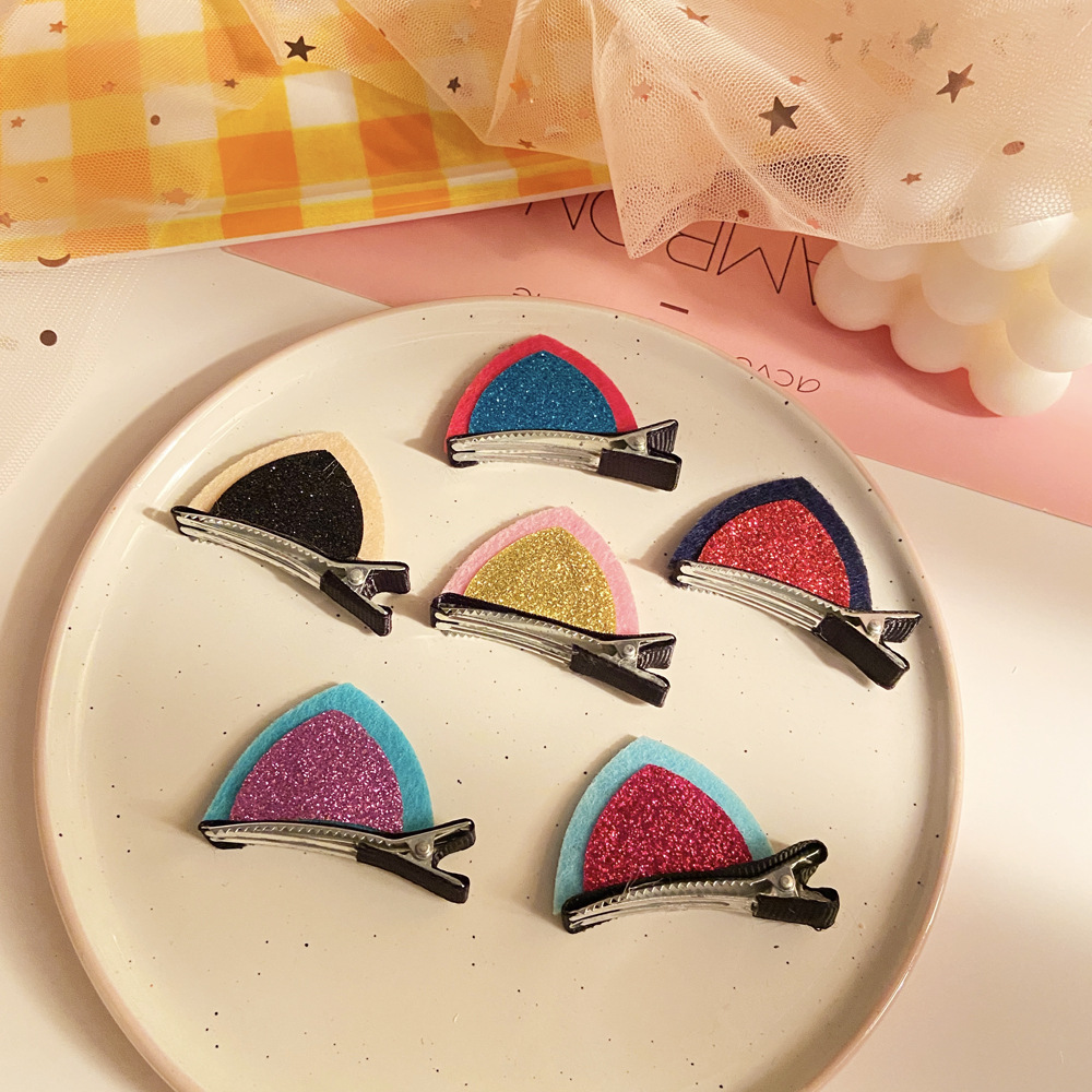 Korean Princess Cat Ear Hairpin Hair Accessories Girls Side Clip Baby Headdress Wholesale Nihaojewelry display picture 5