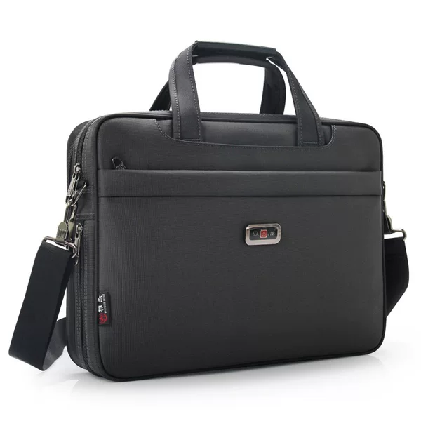 Computer Bag 15.6 Inch Handbag Oxford Cloth Business Bag Shoulder Men's Crossbody Simple Commuter Business Bag File Bag