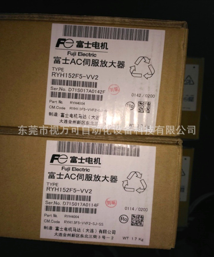 全新日本原装富士伺服驱动器RYH152F5-VV2现货议价