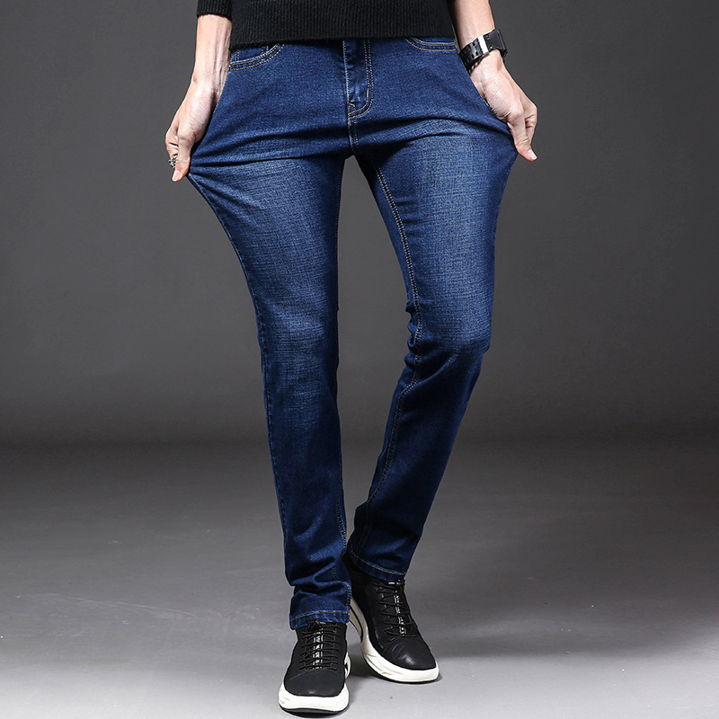 Jeans Men's Grinded White Small Straight Cowboy Long Pants Male Student Handsome Youth Stretch Denim Pants 511 Jeans Men's Grinded White Small Straight Cowboy Long Pants Male Student Handsome Youth Stretch Denim Pants 511