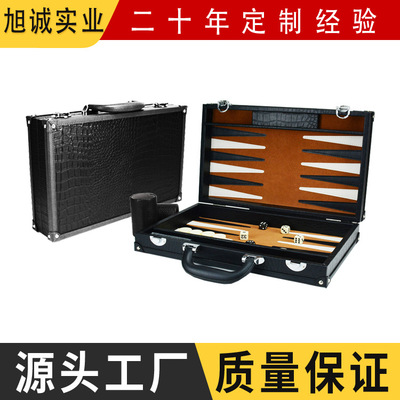High-end Western Backgammon cortex animal Striae Angle protector Portable high-grade customized Backgammon Manufactor Direct selling