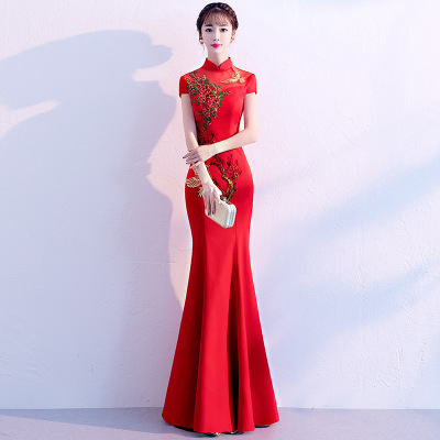 Chinese Dress Qipao for women cheongsam Women&apos;s dress cheongsam red wedding dress dress