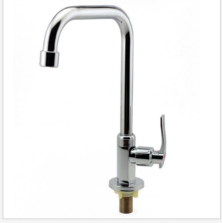 Kitchen single-cooling faucet, single-pipe cold water, full copper, 4-point stainless steel, sink, faucet, bathroom wholesale undefined