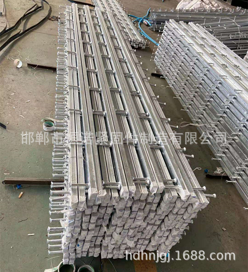 恒诺厂家定做铆钉铆接哈芬槽式预埋件 工字钢预埋槽道