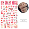 Nail stickers, thin adhesive fake nails for manicure for St. Valentine's Day for nails, wholesale, flowered