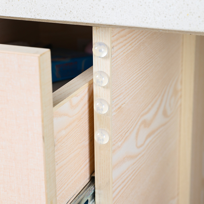 Silicona anti-colisión grano hogar manija de la puerta estera puerta trasera del Gabinete puerta anti-colisión grano etiqueta de la pared refrigerador anti-colisión anti-ruido etiqueta de la puerta