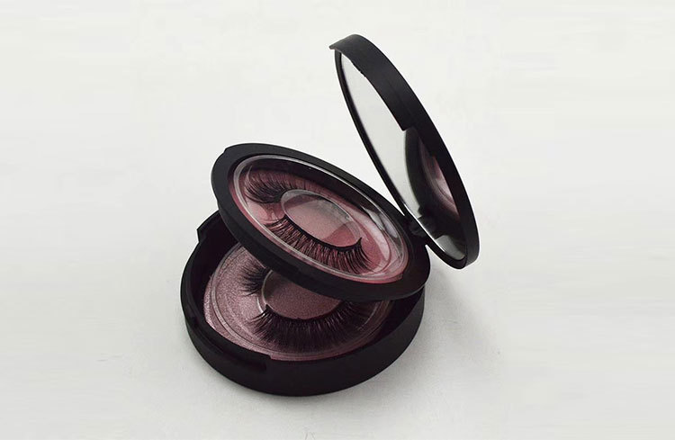 Fashion Solid Color Round False Eyelashes Box Wholesale display picture 3
