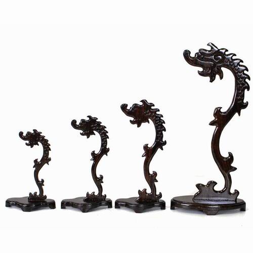 Solid wood hanging jade rack jade jewelry hanger black catalpa wood faucet jade hanger pendant pendant crafts display shelf