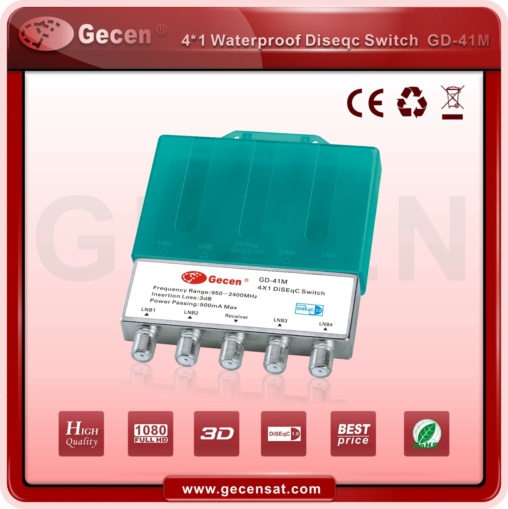 GECEN Jiaxun Четыре конца, Двенадцать дорожных переключателей 13/18, переключатель MS-4012