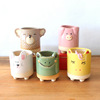 Ceramics, flowerpot, cartoon table plant lamp, wholesale