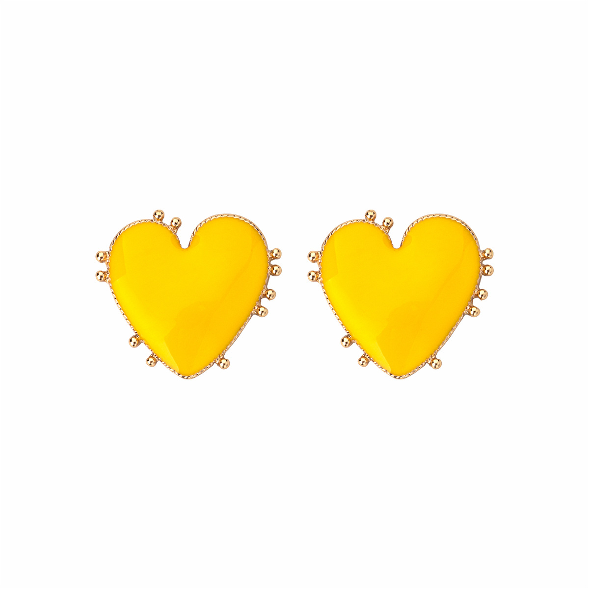 Autumn Heart-shaped Long Tassel Vote Earrings display picture 7