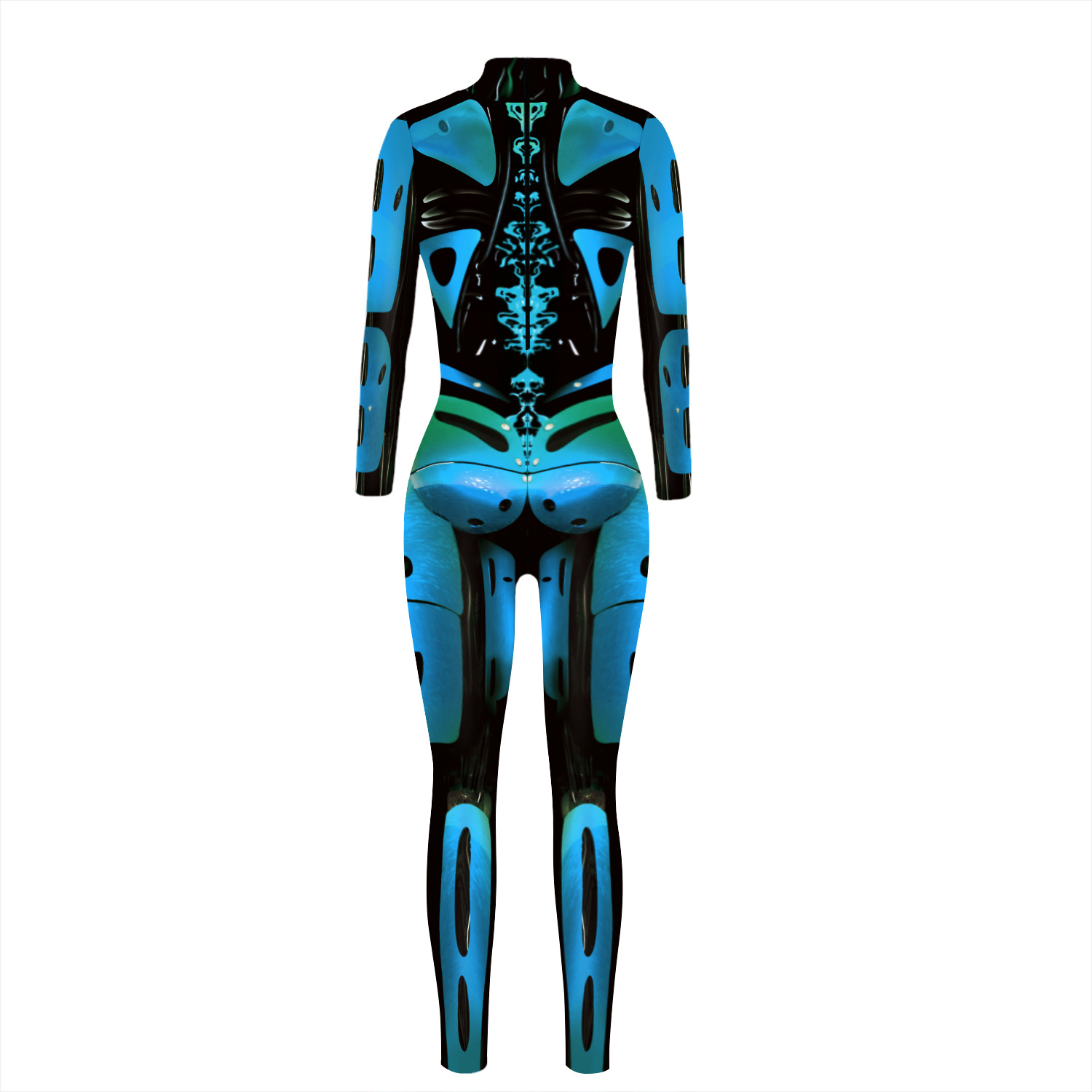 Women Digital Women Printed Wear Character Cosplay Clothes Long Sleeve Cosplay Halloween Jumpsuit