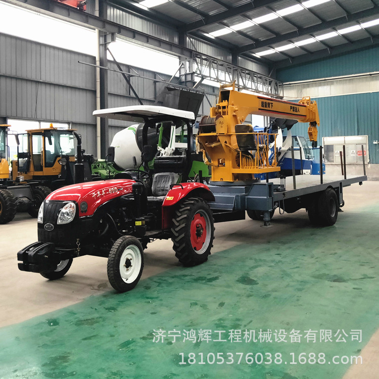 农用拖拉机加装随车吊 拖拉机平板随车吊 集装箱拖拉机随车吊