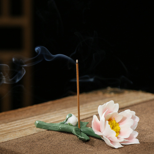 Zen handmade incense burner, incense stick, household indoor incense holder, aromatherapy tea ceremony, tea art decorations manufacturer wholesale