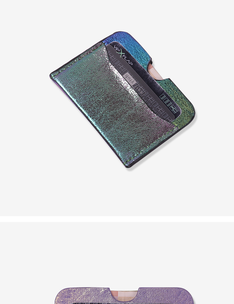 Mode nouveau portefeuille color de titulaire de carte de visite de portecarte de dame de laserpicture9