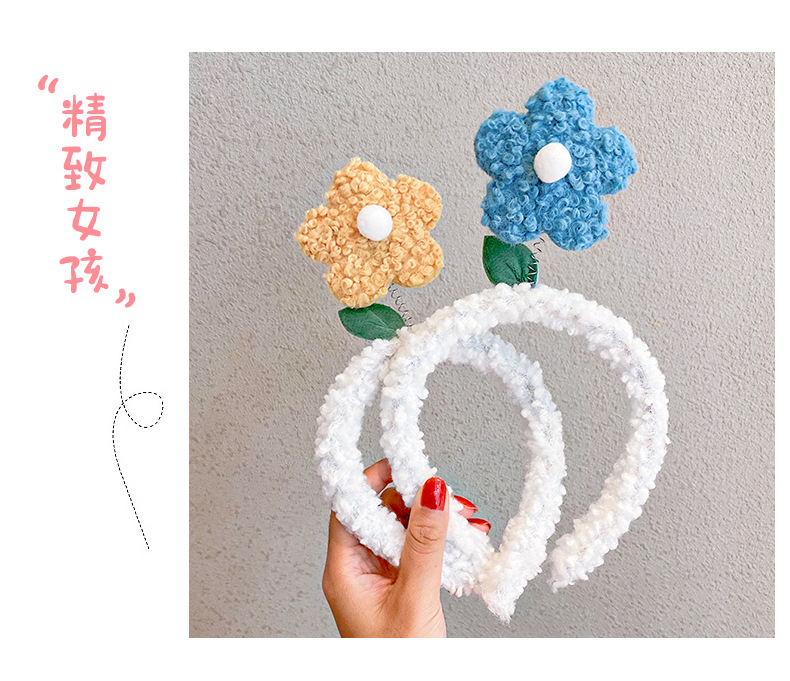 Koreanische Lamm Samt Blume Waschen Stirnband Haarschmuck Haarnadel Großhandel display picture 6