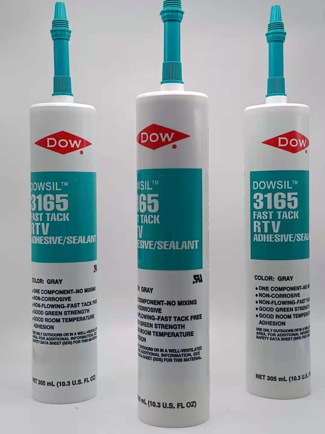 DOWSIL陶熙道康宁DC3165有机硅胶密封胶DC-3165耐高低温305ml灰色