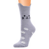 Three dimensional cartoon coral velvet warm knee socks, mid-length