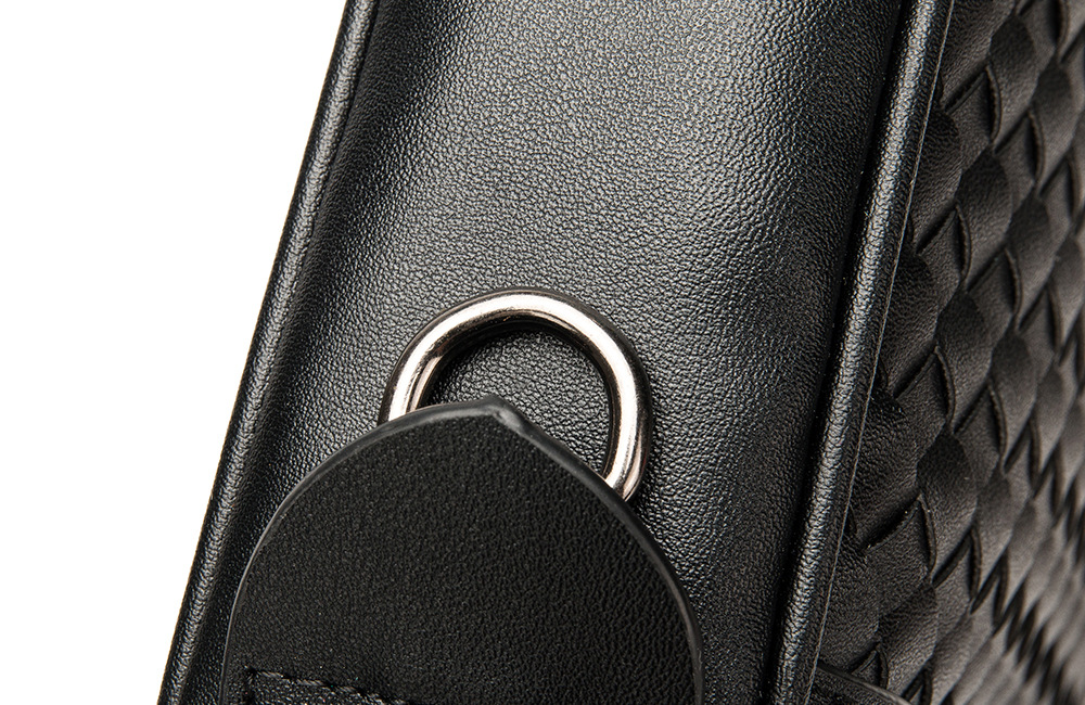 Fashion Weave Leather Shoulder Bag Men Crossbody Bags Luxury Design Cross Body Messenger Bag Male Shoulder Bag Bandolera Hombre