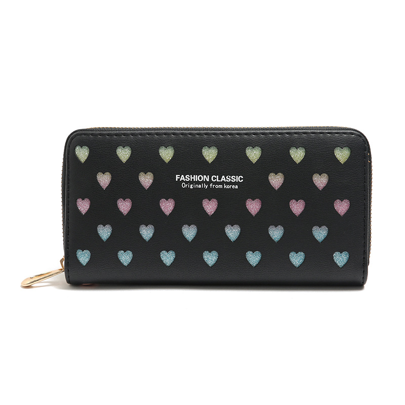 Korean Letter Hollow Heart Wallet display picture 9