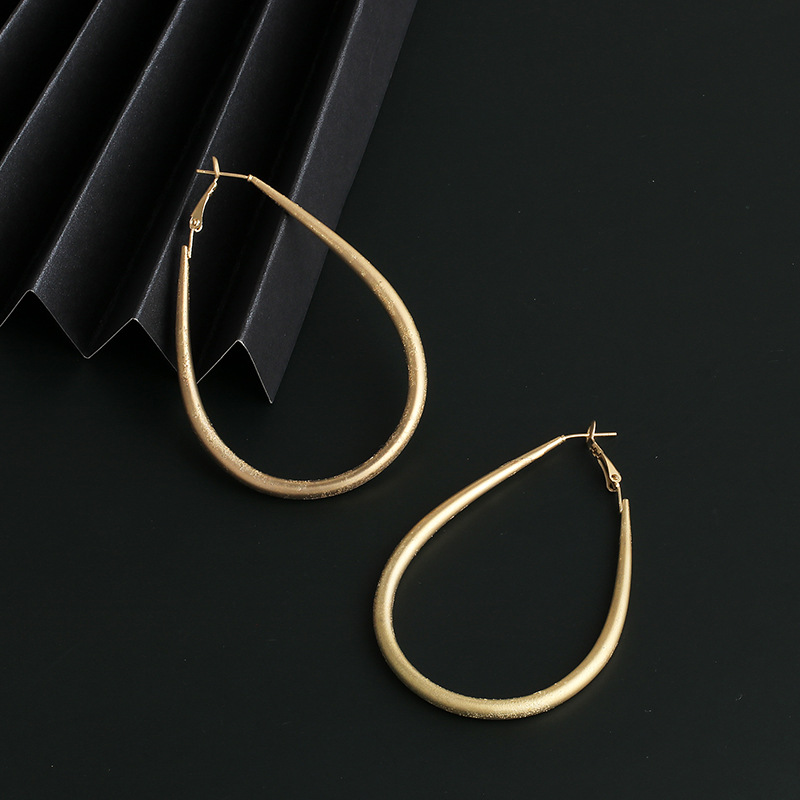 New Fashion Simple And Wild Alloy Electroplated Drop Earrings For Women Wholesale display picture 5