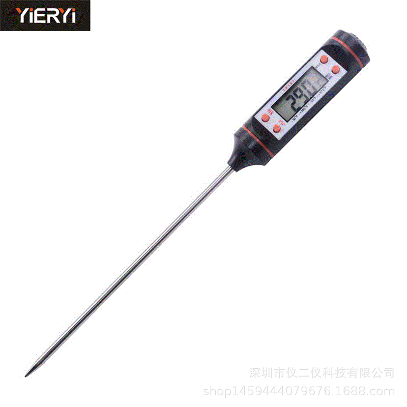 温度计 食品温度计 烧烤烘焙厨房 温度计小屏面包固体液体测温计