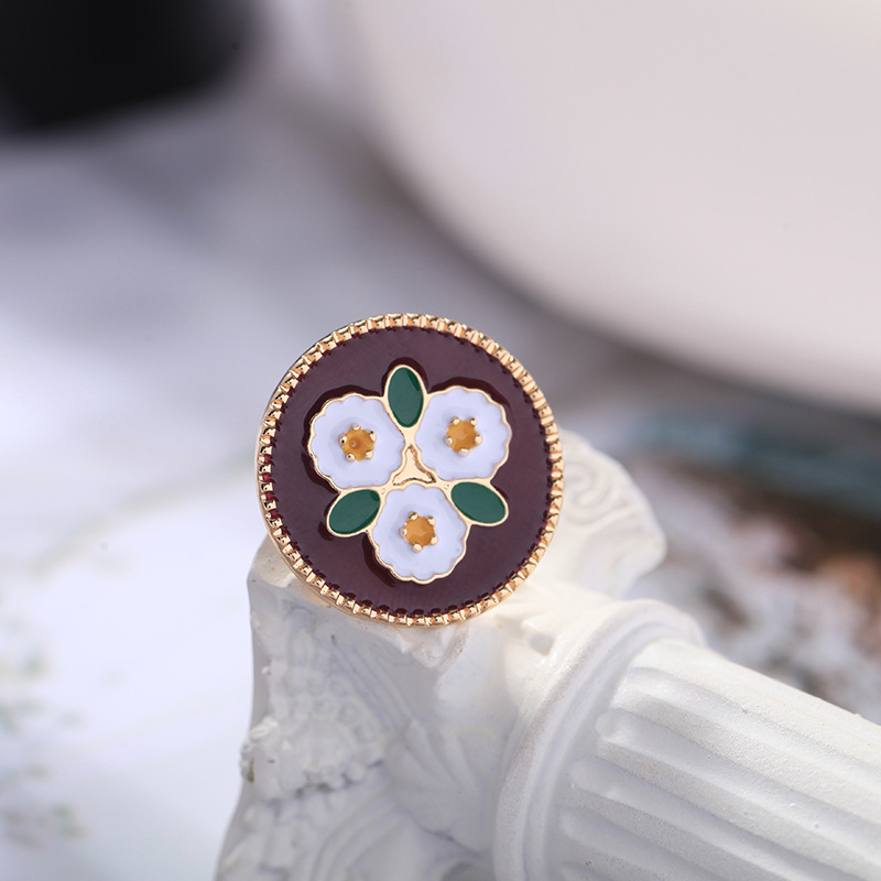 Flower  Retro Flavor Collar  Brooch display picture 1