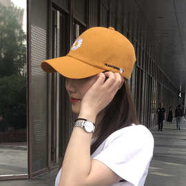 便民夜市 小雏菊棒球帽女韩版网球帽子女遮阳太阳帽无衬休闲款