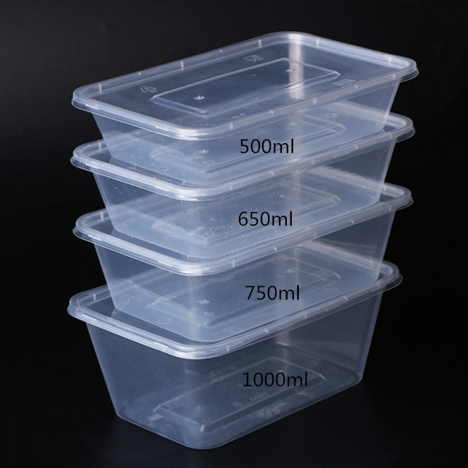 供应透明盒/一次性外卖打包盒/透明饭盒/1000ML