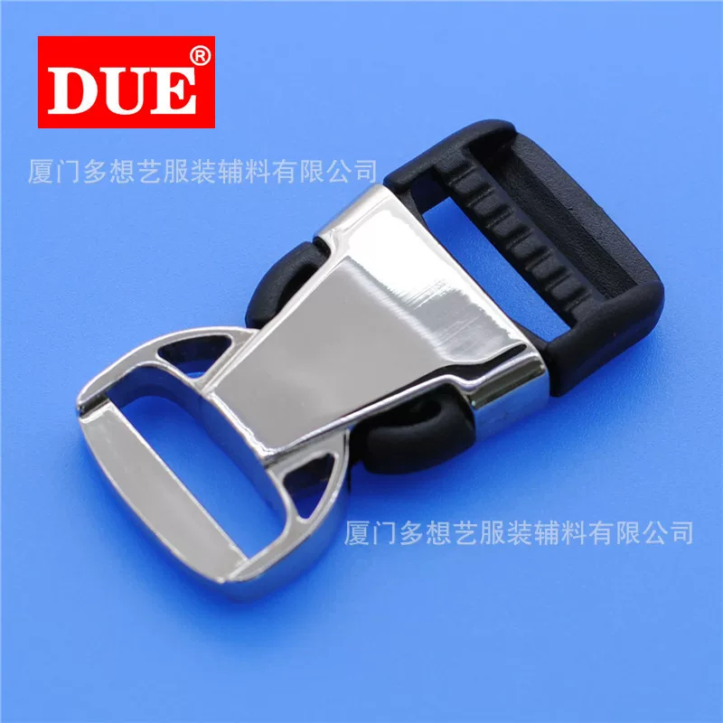 metal bag accessory with clasp, backpack