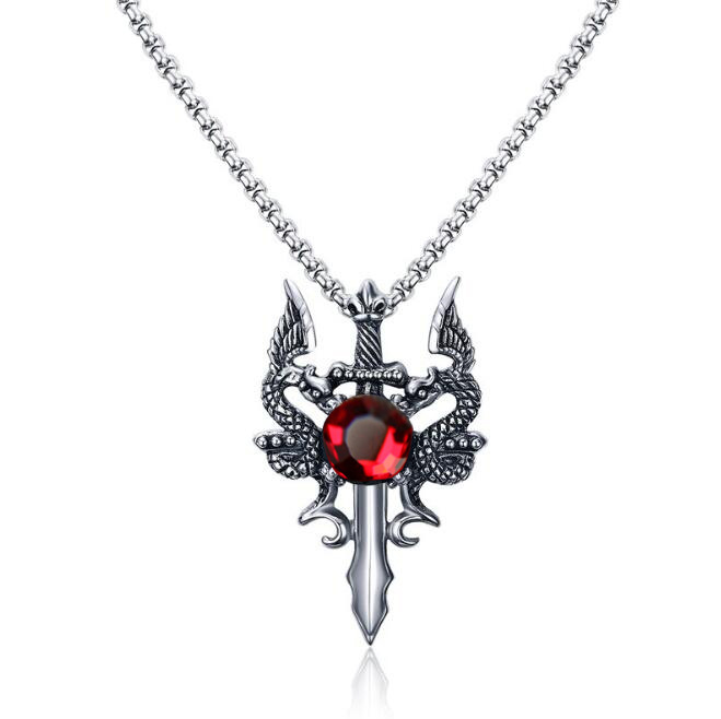 Pendant Necklace For Men Personalized Titanium Stainless Steel_voghion.com